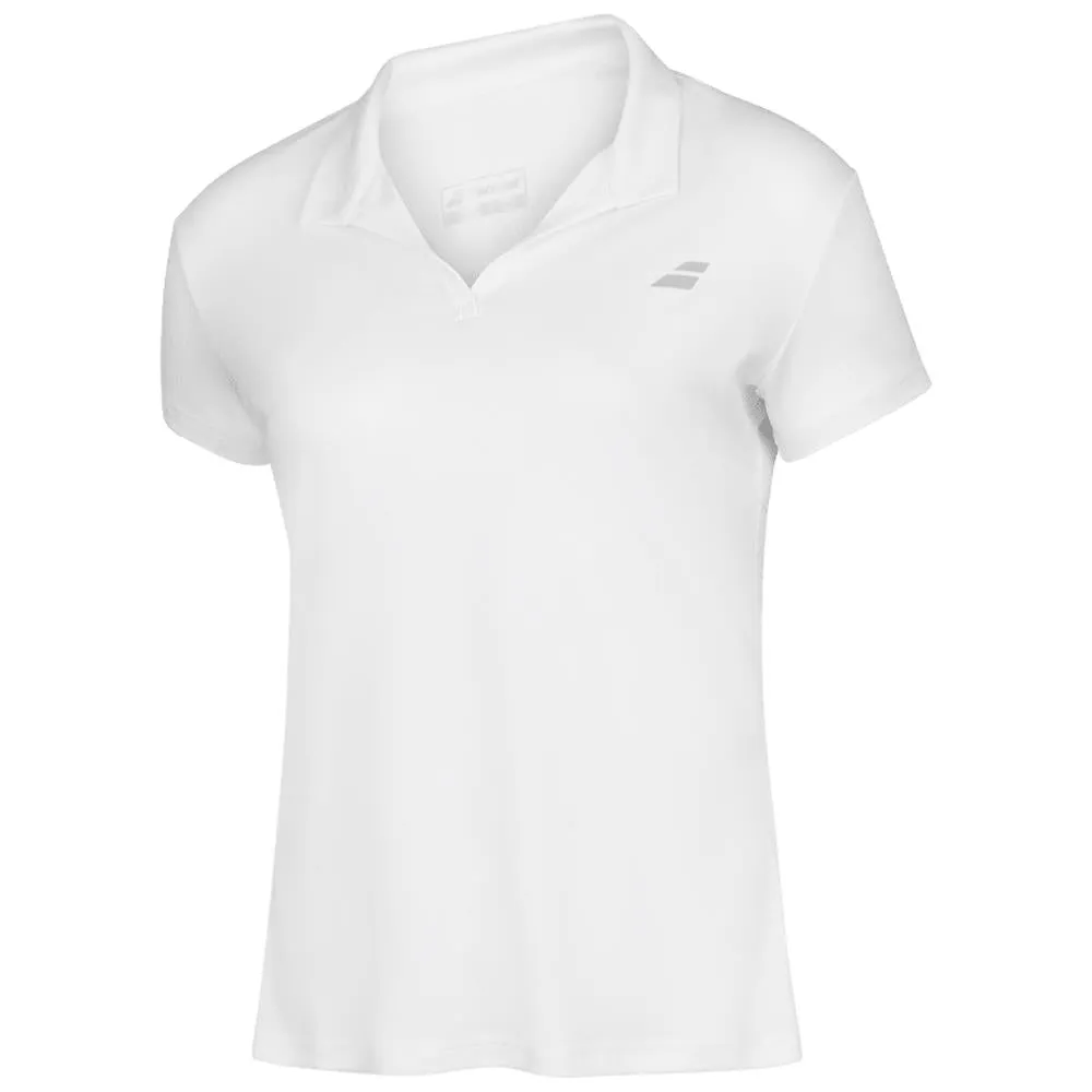 Babolat Girl's Play Polo - White Quality craftsmanship stretchy fabric