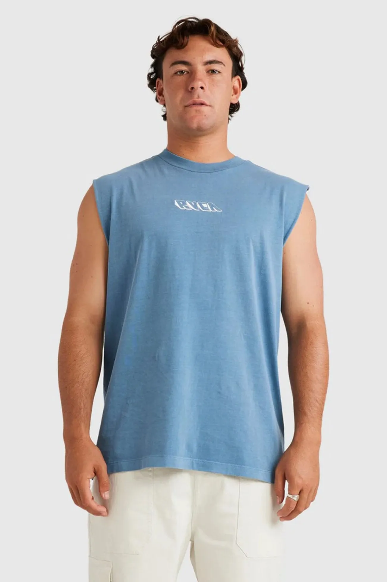 Bad Cat Muscle Coronet Blue Flatlock stitching