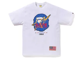 Fashionable Look Bape Space Ape Head Tee White
