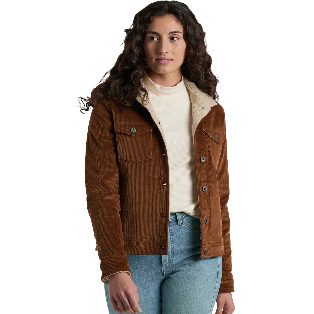 Women's Astrid Lined Jacket Low Profile Collar Design