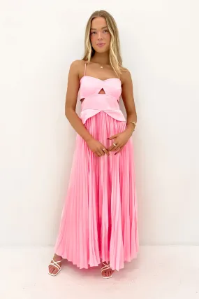 Parker Maxi Dress Pink Daytime Fit Feminine Look
