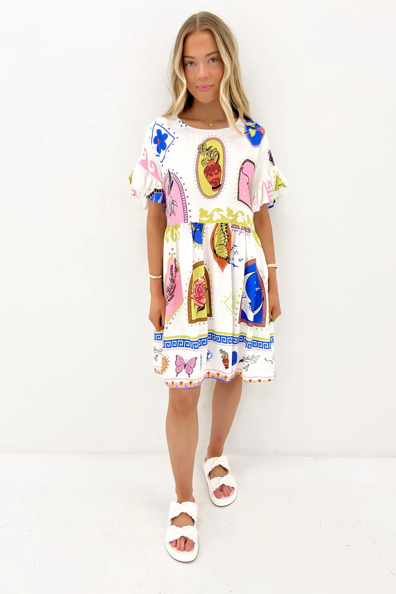 Larissa Mini Dress Sunetta Soft-Lining Spring Garden