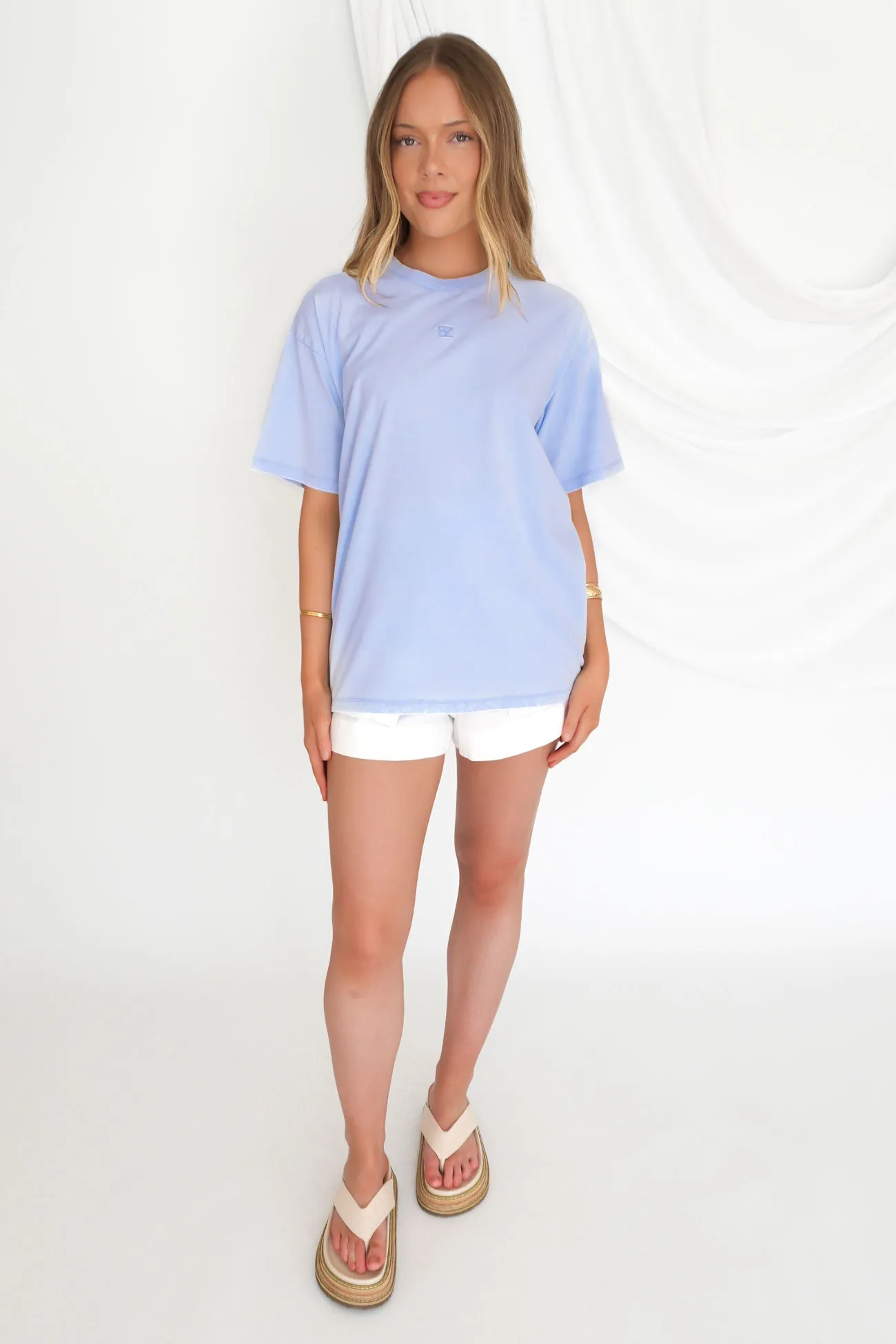 Fashionable Option Easy to Style Essential BZ Tee Blue