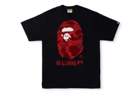 Bape Color Camo By Bathing Ape Tee (Ss22) Black Red quick - drying