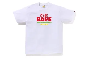 Bape Gallery X Vandy The Pink Baby Milo Tee White silk blend