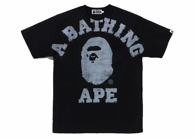 Bape Overprinted College Tee Black Sleeveless