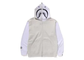 Bape Shark Full Zip I Hoodie Gray Buttons