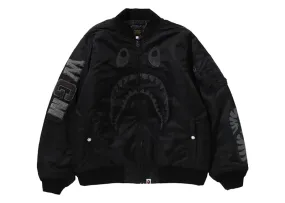 Bape Shark Ma-1 Jacket (Fw24) Black Graceful Style Fine Workmanship