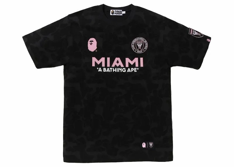 Bape X Inter Miami Cf Camo Tee Black UV Protection