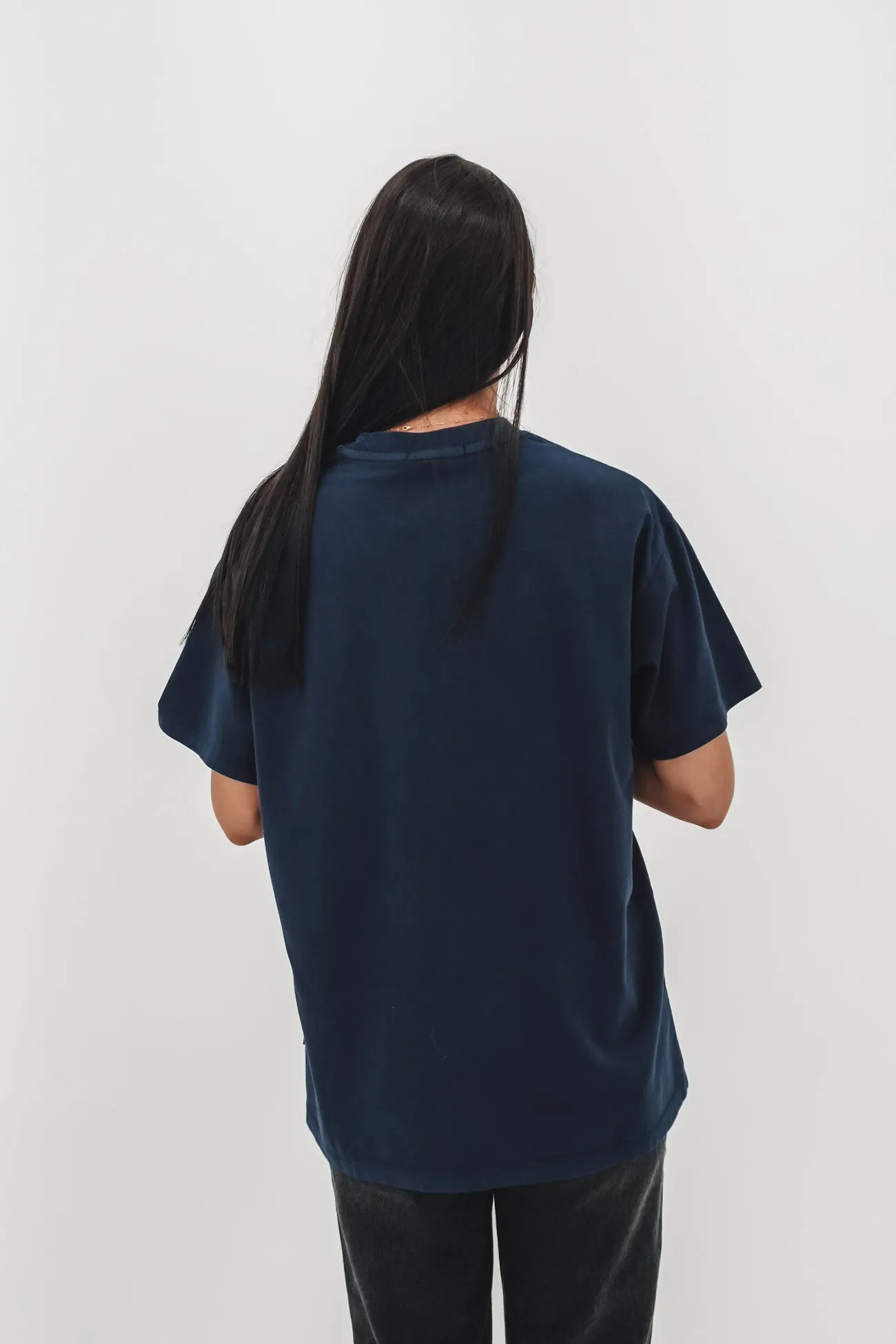 Manhattan Oversized Tee Navy hypoallergenic