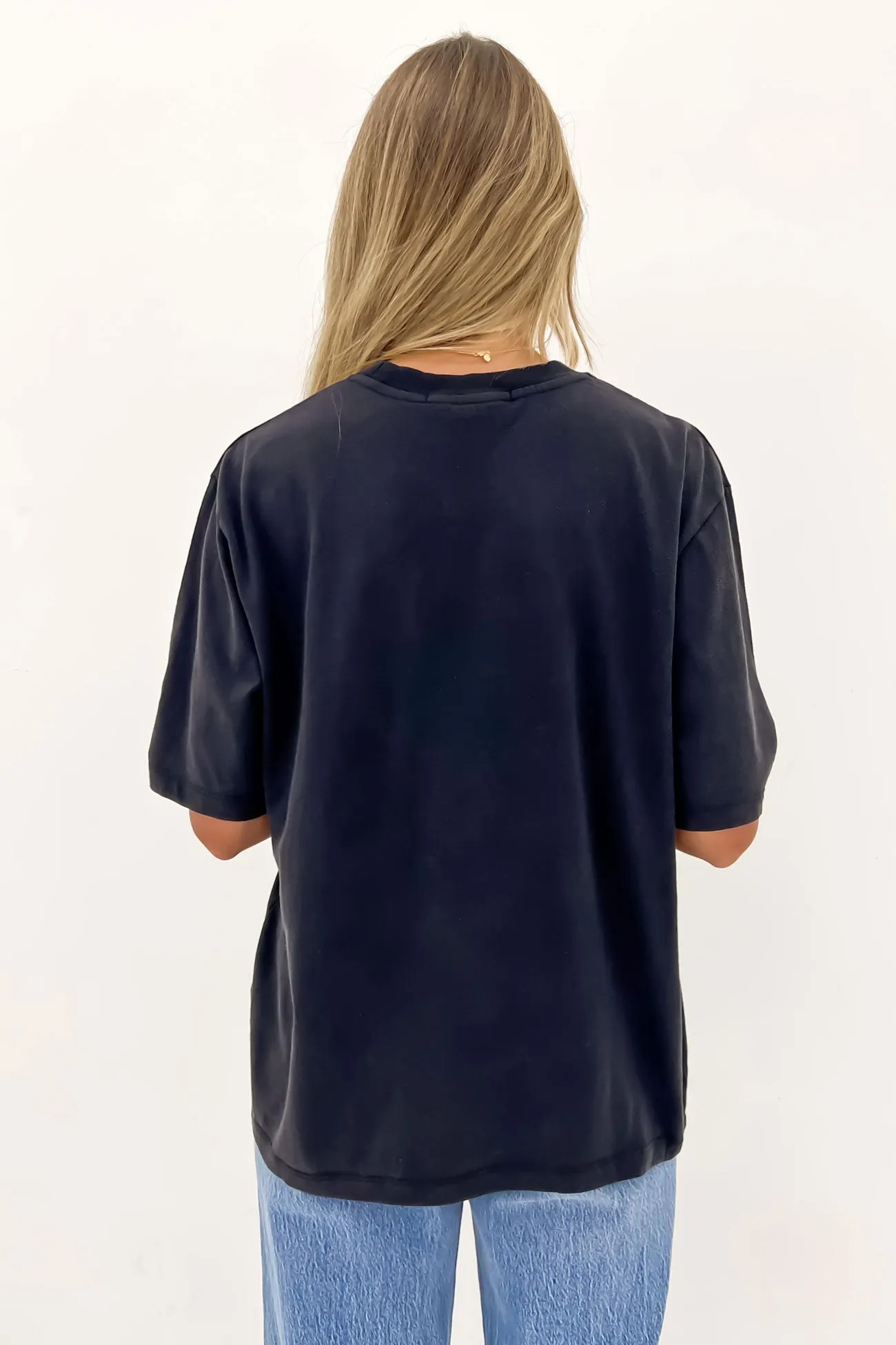 Functional Wear Basic Oversized Tee Washed Black