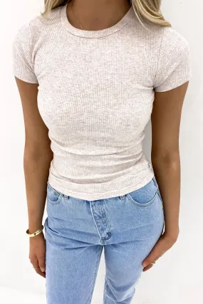 Ultra Soft Blend Bella Tee Oatmeal