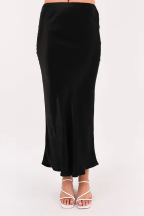 Berlin Maxi Skirt Black Adjustable Closure Ethically Made