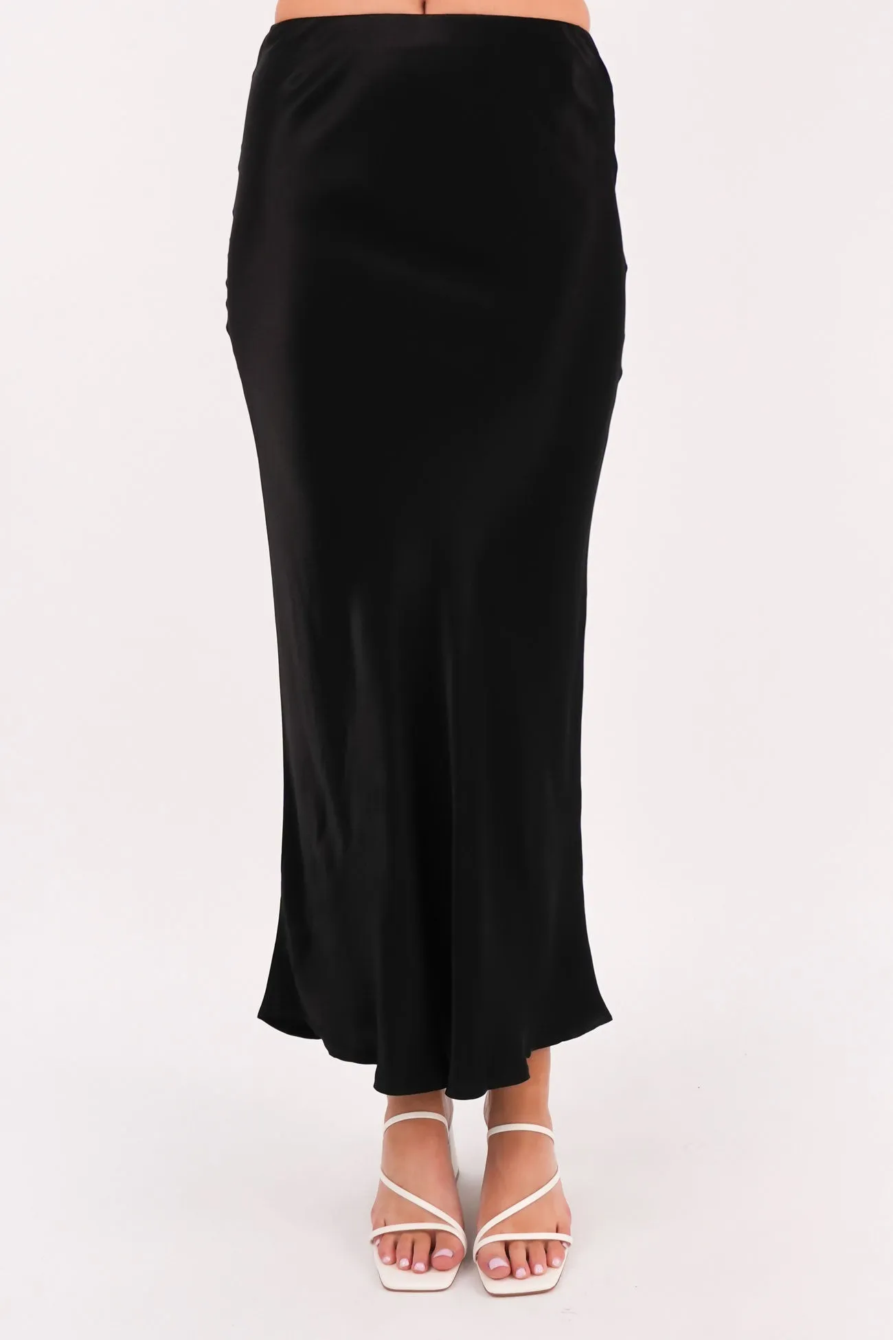 Berlin Maxi Skirt Black Adjustable Closure Ethically Made