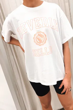 Chic Comfort Style Beverly Hills Tee White
