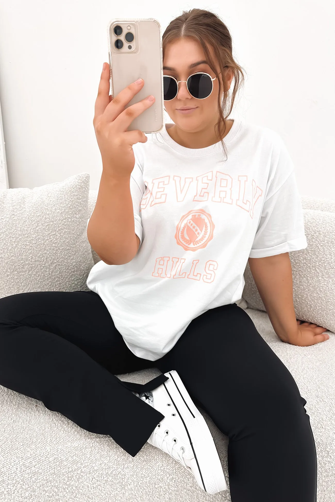 Beverly Hills Tee White MinimalBranding
