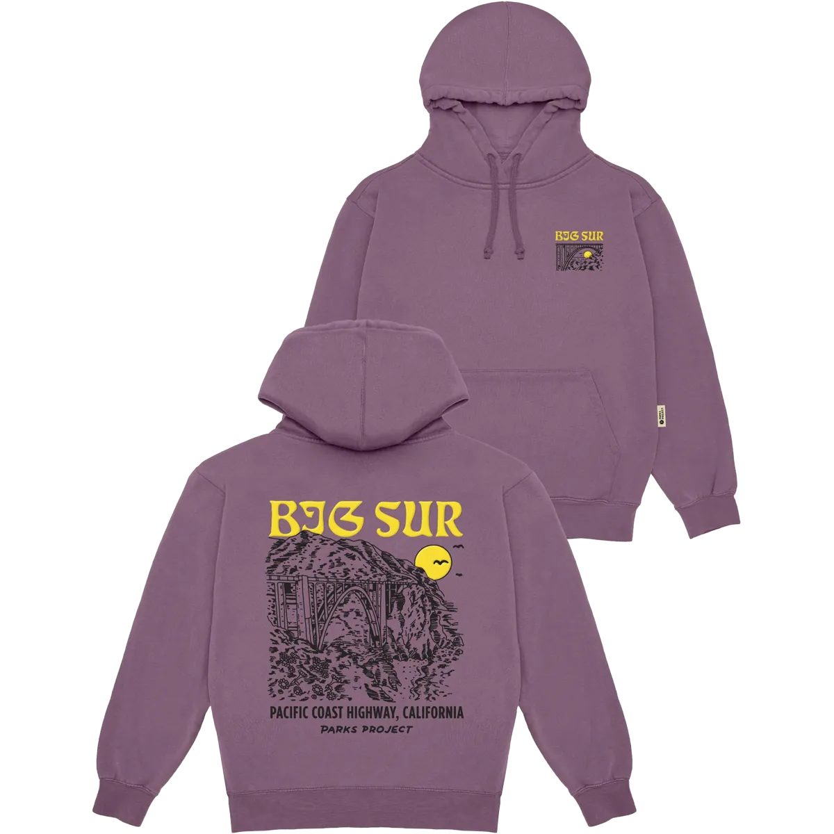 Chilly Layer Look Soft Warm Layers Big Sur Puff Print Bridges Hoodie