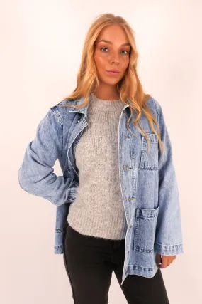 Flexible Cuffs Billie Shacket Light Blue