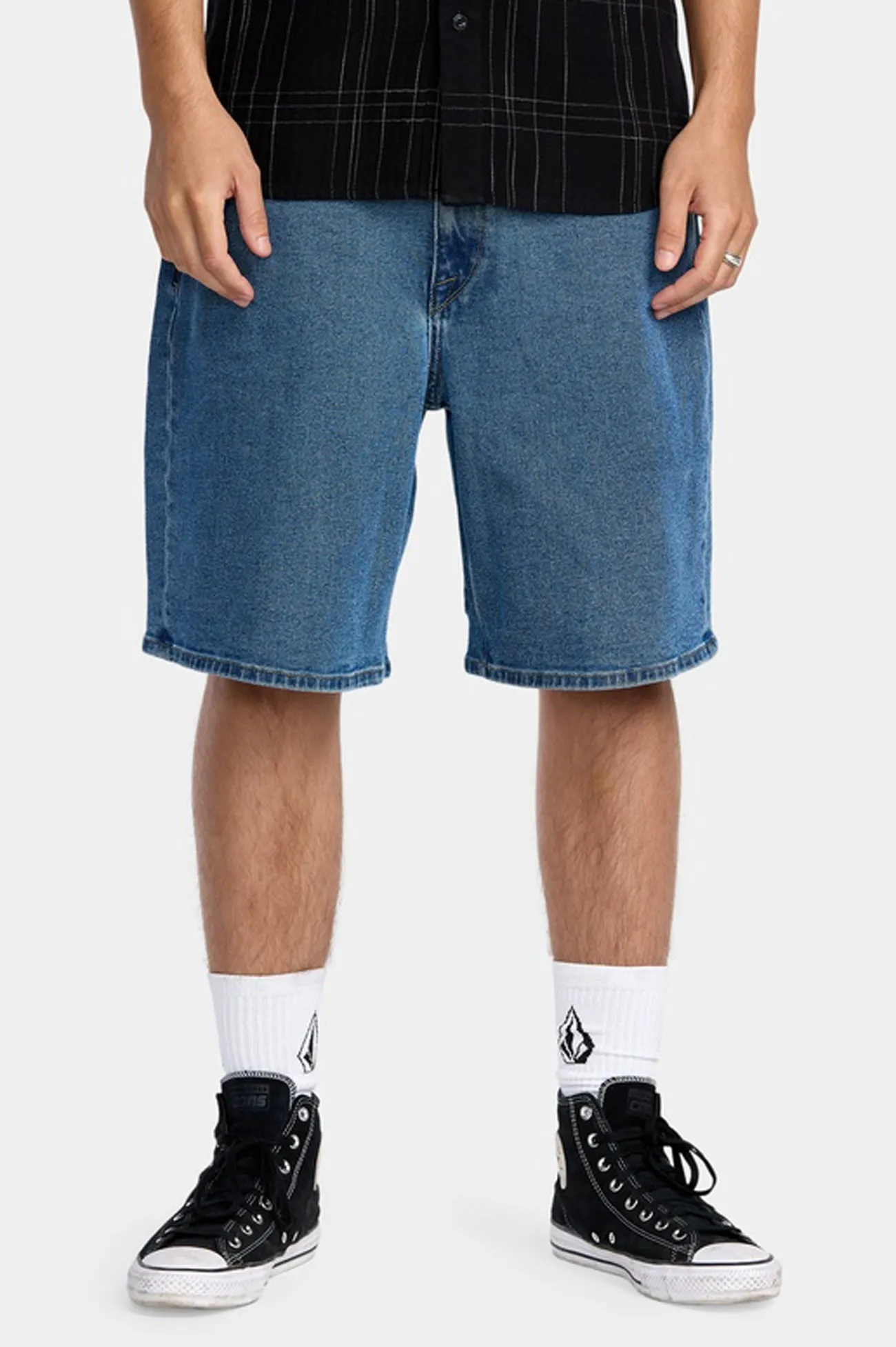 Billow Denim Short 22 Deep River Blues Smart Casual Compression Support Layer