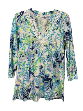 Blue & White Dress Casual Short Lilly Pulitzer, Size S Year Round