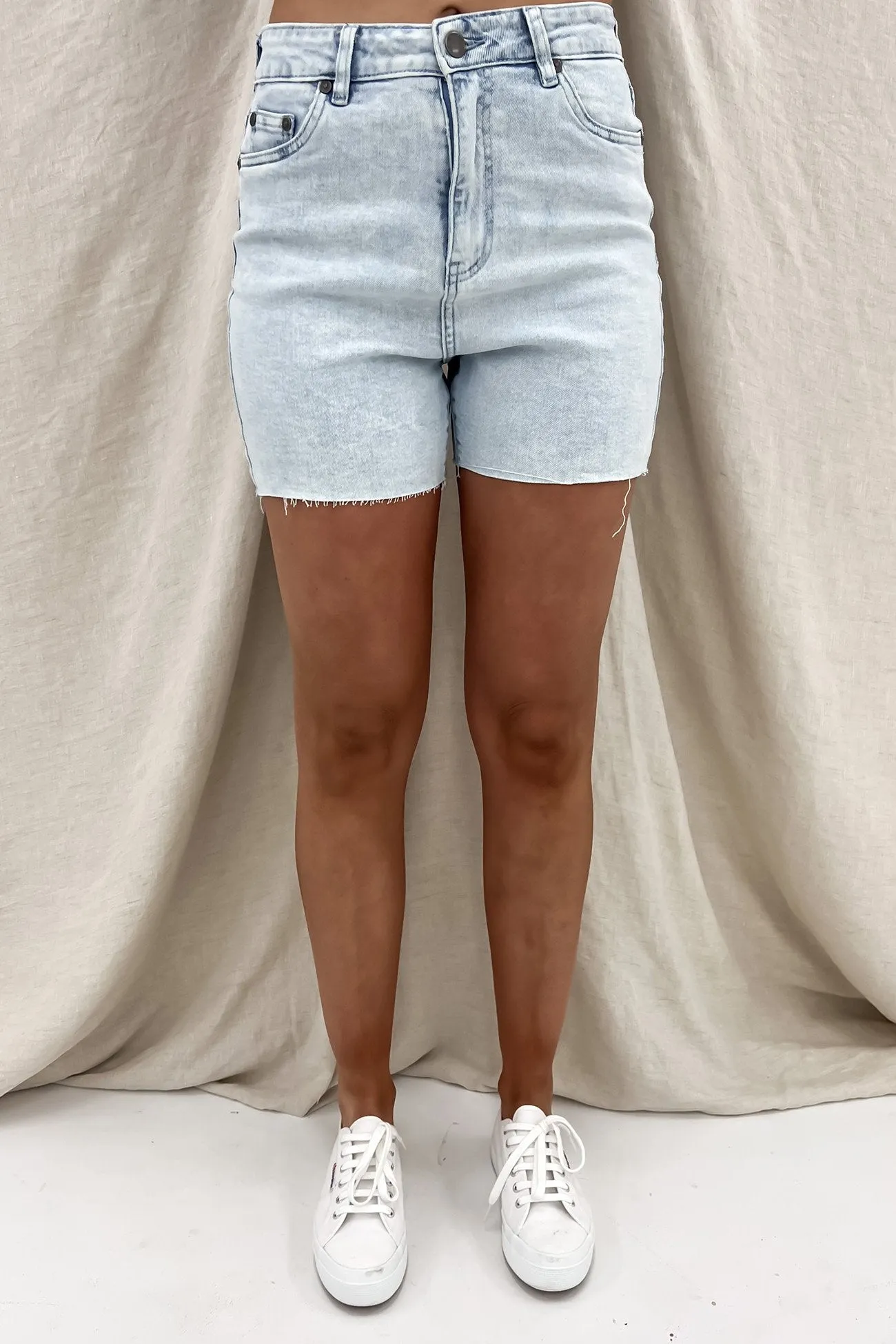 surfing attire Warehouse Work Bobby Cut Off Short Bleach