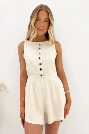 Bodhi Playsuit Oat Essential Basic