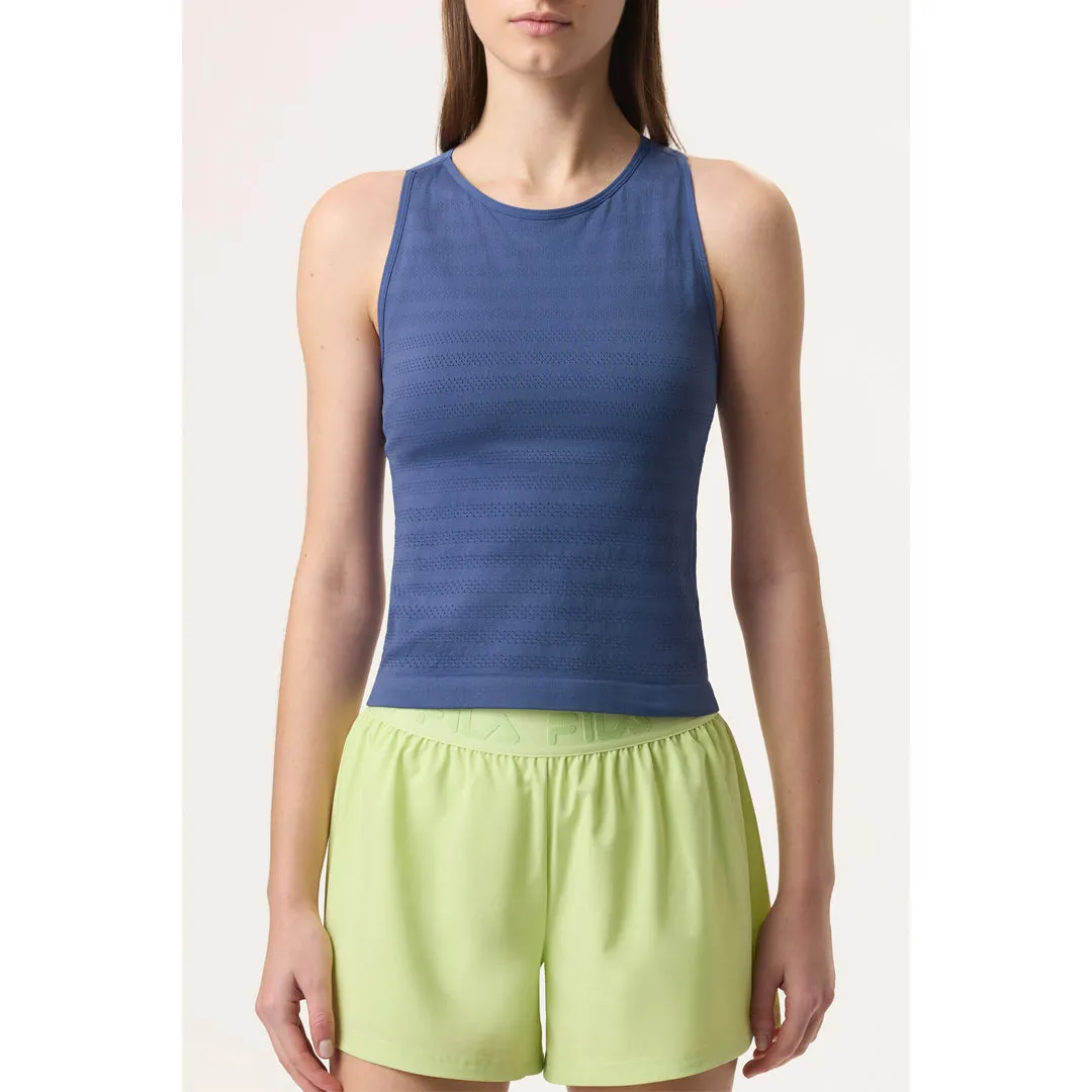 EcoFriendly Dye Body Core Fila Women's Ace Seamless Tank - Skipper Blue