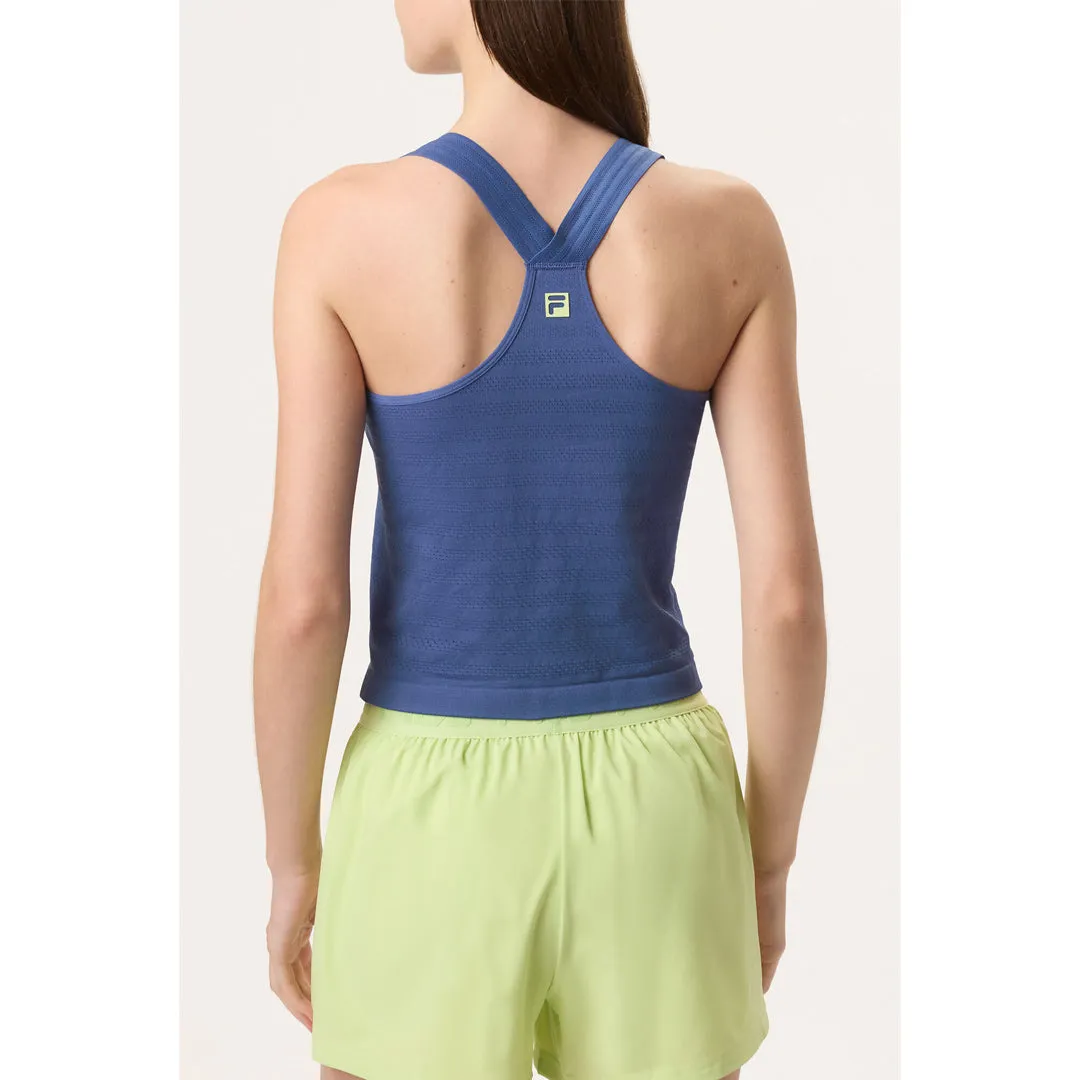 WaterResistant Coating QuickDryingTech Body Core Fila Women's Ace Seamless Tank - Skipper Blue