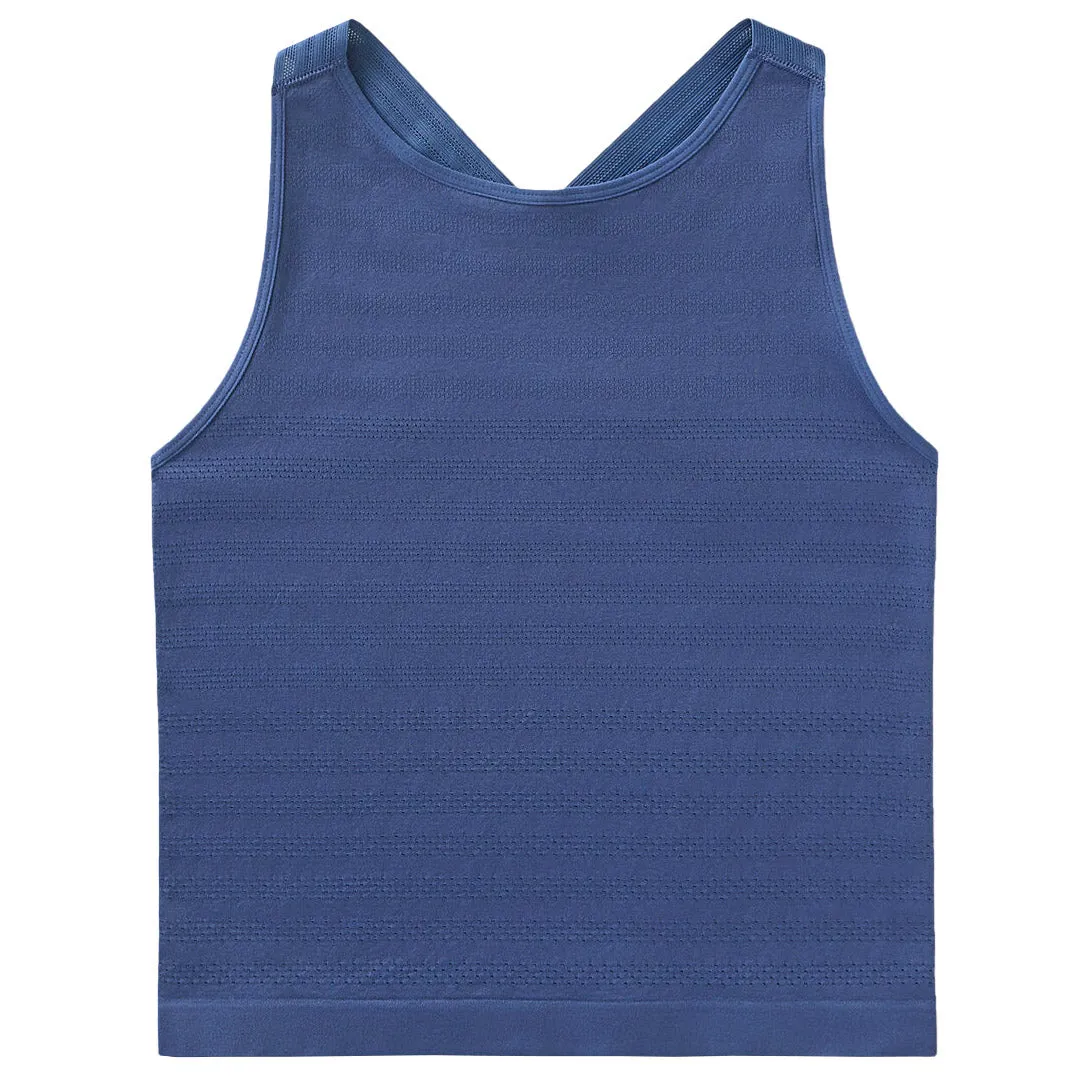 Body Core Fila Women's Ace Seamless Tank - Skipper Blue Zero Core
