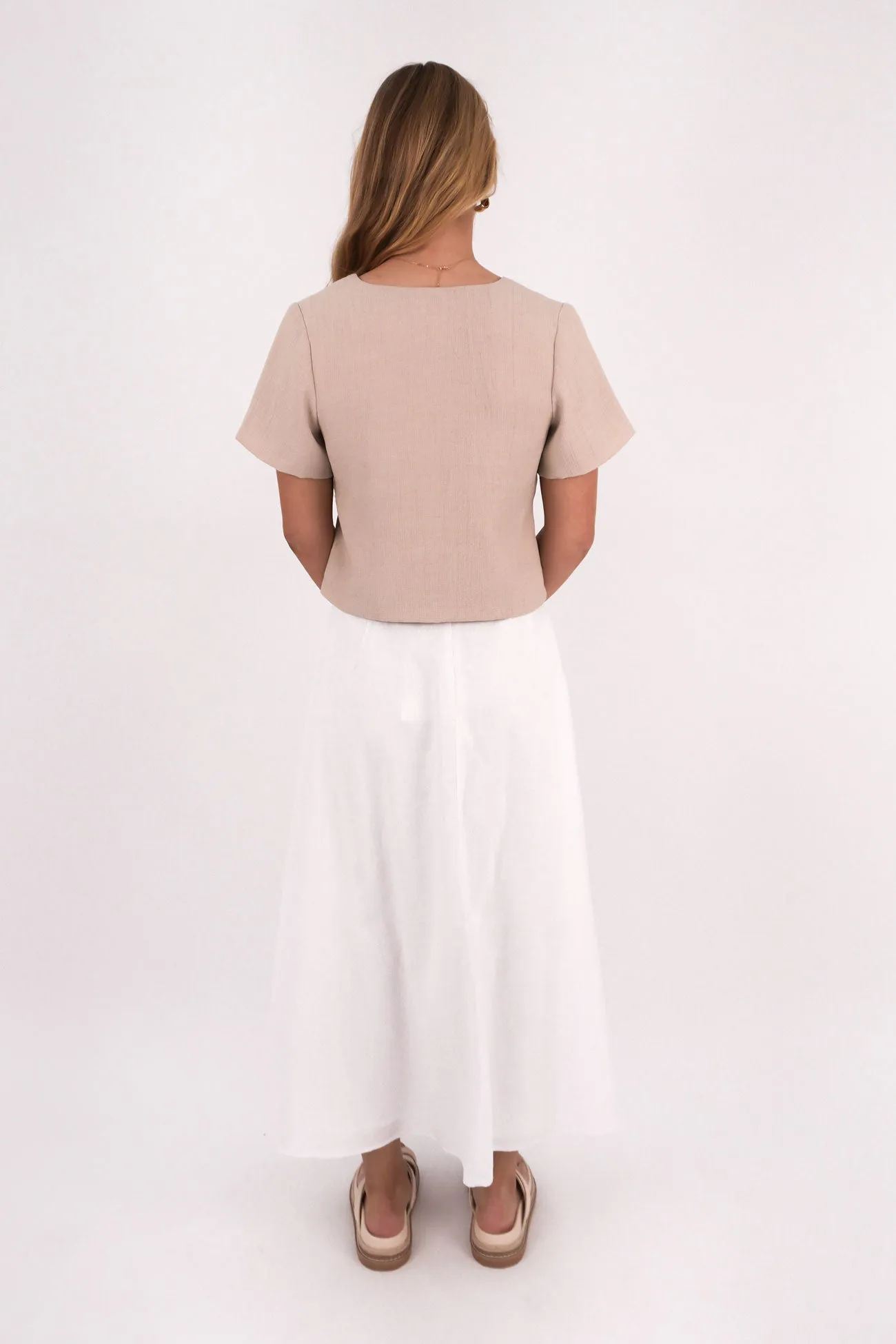Key Feature Essential Maxi Skirt White