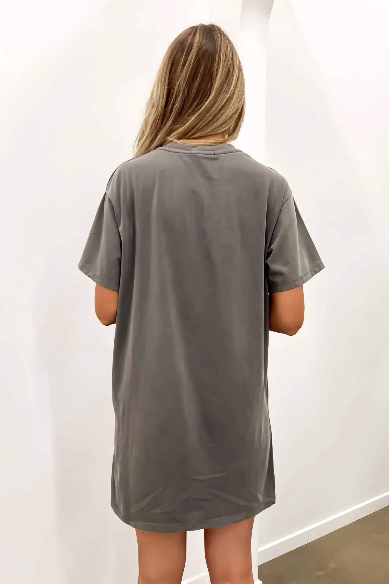 Summer Wardrobe Magic Day Classic Tee Dress Charcoal