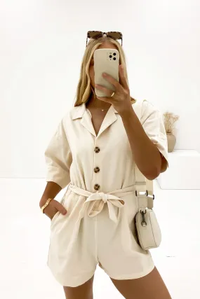 Boiler Playsuit Cream Flexible Hot