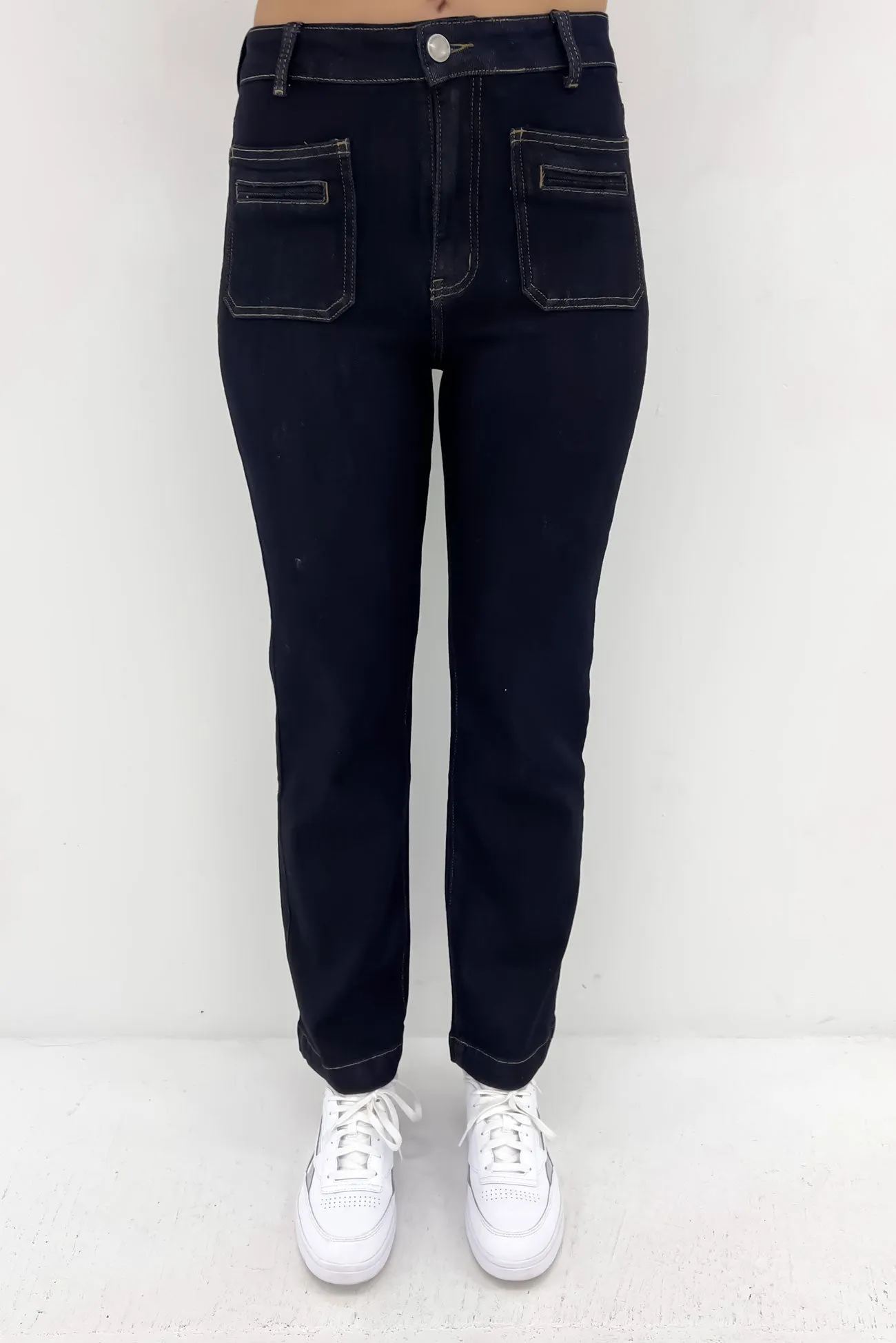 Kathryn Jean Dark Blue Rainy Day Everyday Elegant Formal
