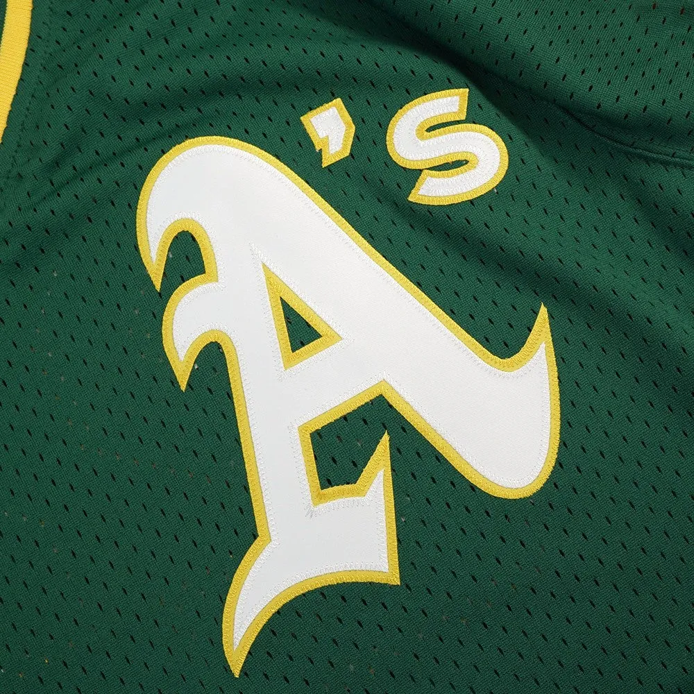 Rickey Henderson Oakland Athletics 1991 Throwback Batting Practice Jersey Four Way Stretch Fabric Non Restrictive Armholes