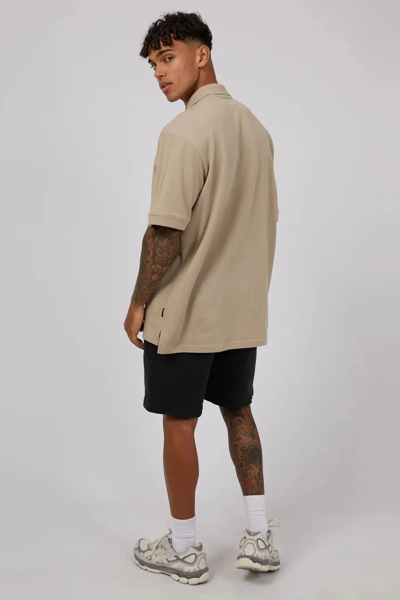 Essential Polo Oatmeal Graduation Attire