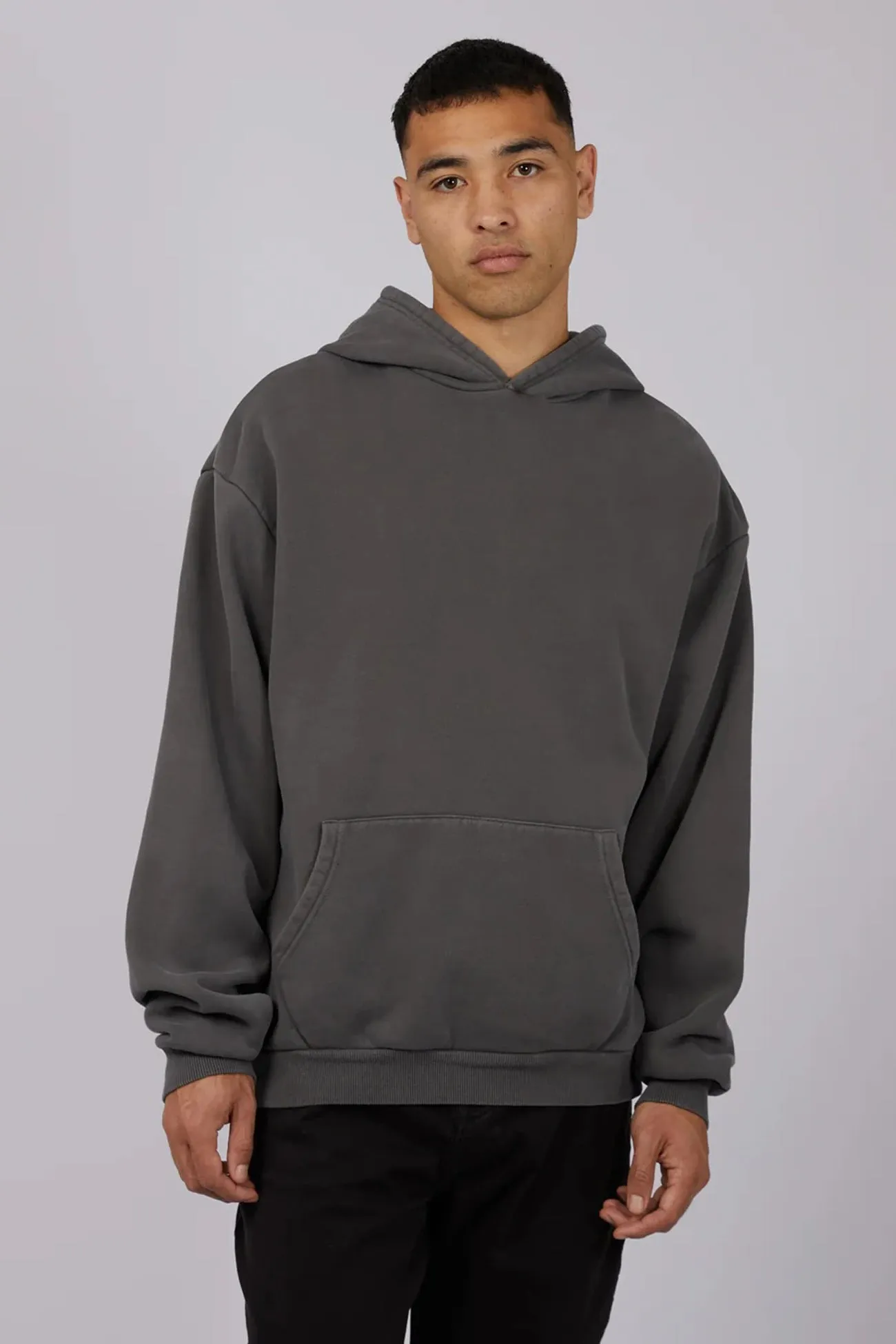Reflective Safety Trim Lightweight Thermal Tech Box Hoodie Coal