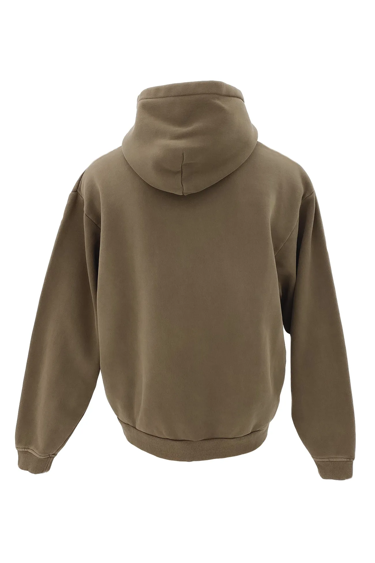 Box Hoodie Khaki Camo Print Ergonomic Sleeve Shaping