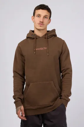 Easy Clean Material Everyday Layers Bracket Hoodie Brown