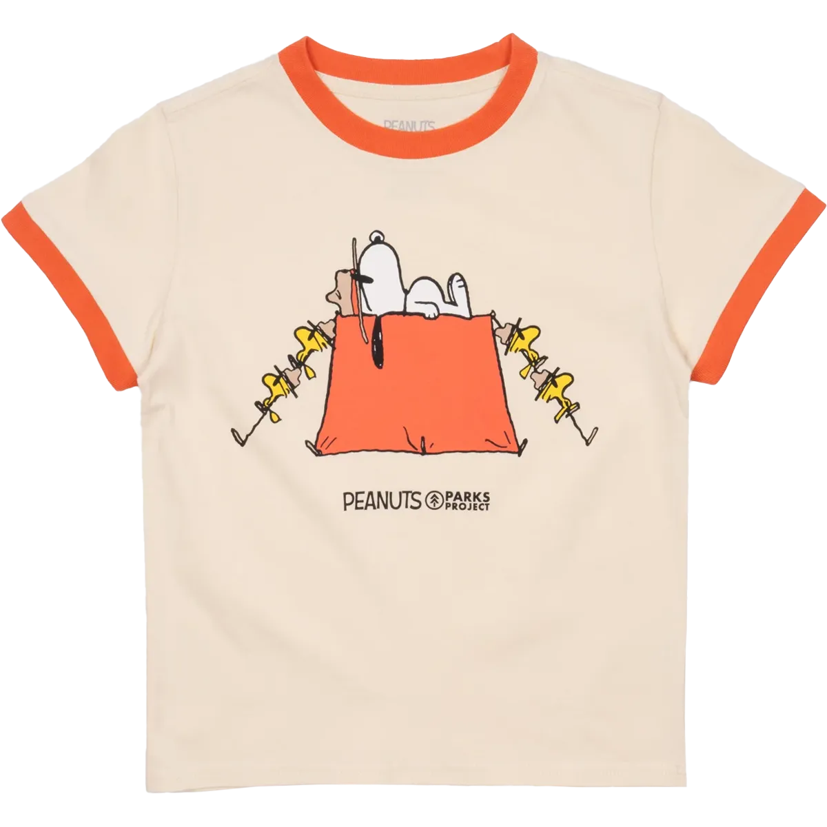 Youth Peanuts X Parks Project Try Not To S'more Tee Subtle Logo Placement