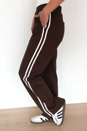 OrganicCottonBlend Aisley Pant Chocolate