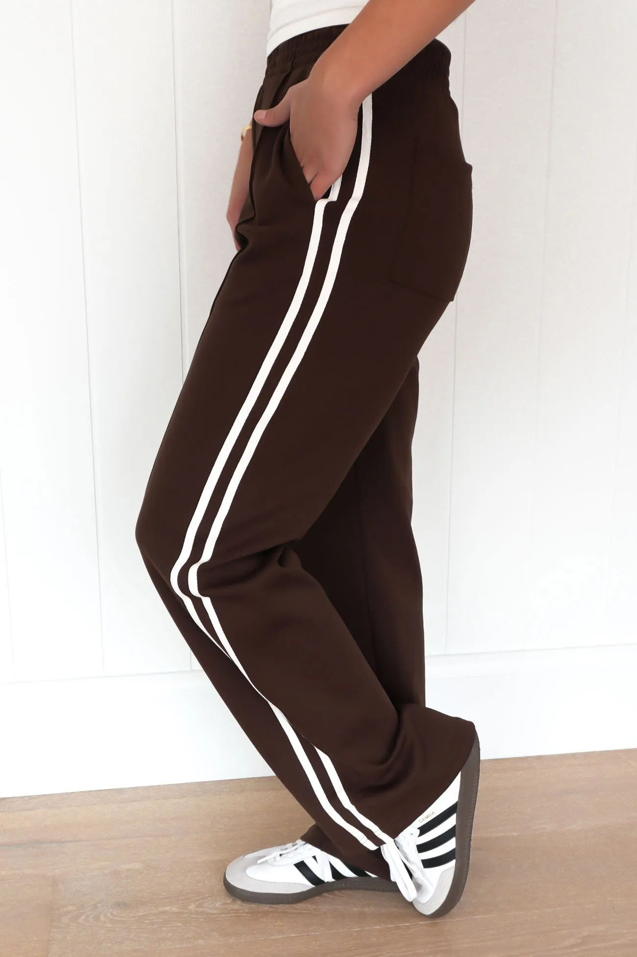 OrganicCottonBlend Aisley Pant Chocolate