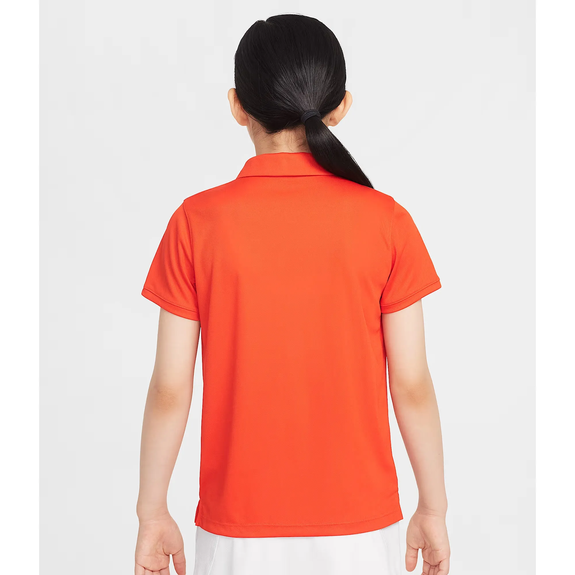 Blend Fabric Nike Girls Victory DriFit Polo - Picante Red