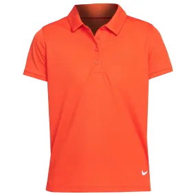 Nike Girls Victory DriFit Polo - Picante Red Fashionable Style