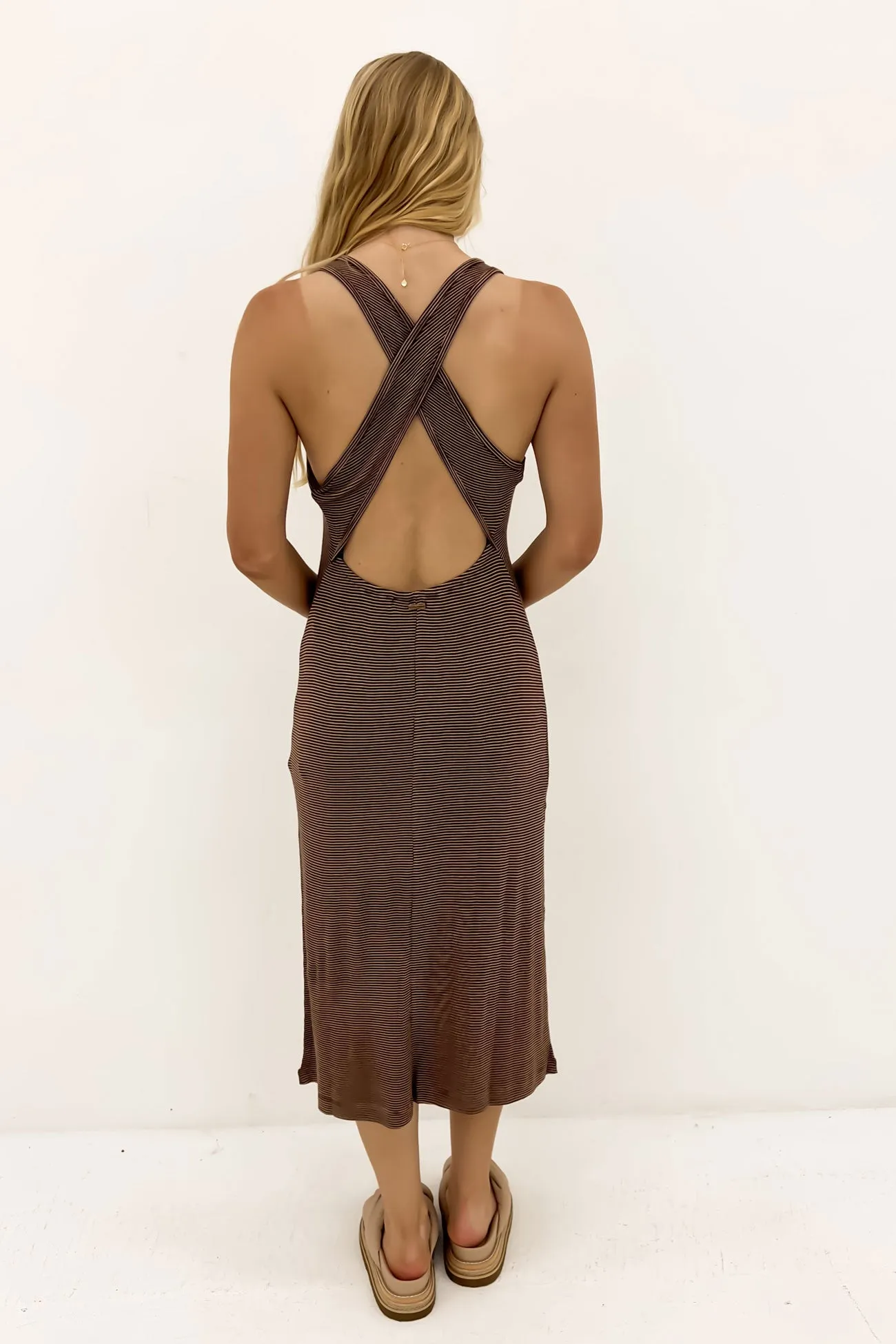 Fleurmaid Dress Bear Brown Minimal Tone
