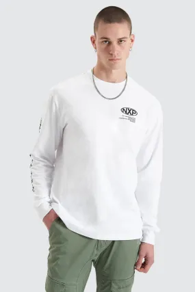 Tensile Long Sleeve Tee Optical White Formal Occasion