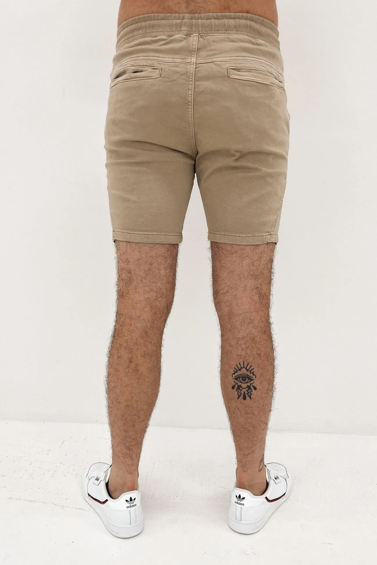 Fairhaven Elastic Waist Hybrid Short Sand Durable Quality Water Resistant