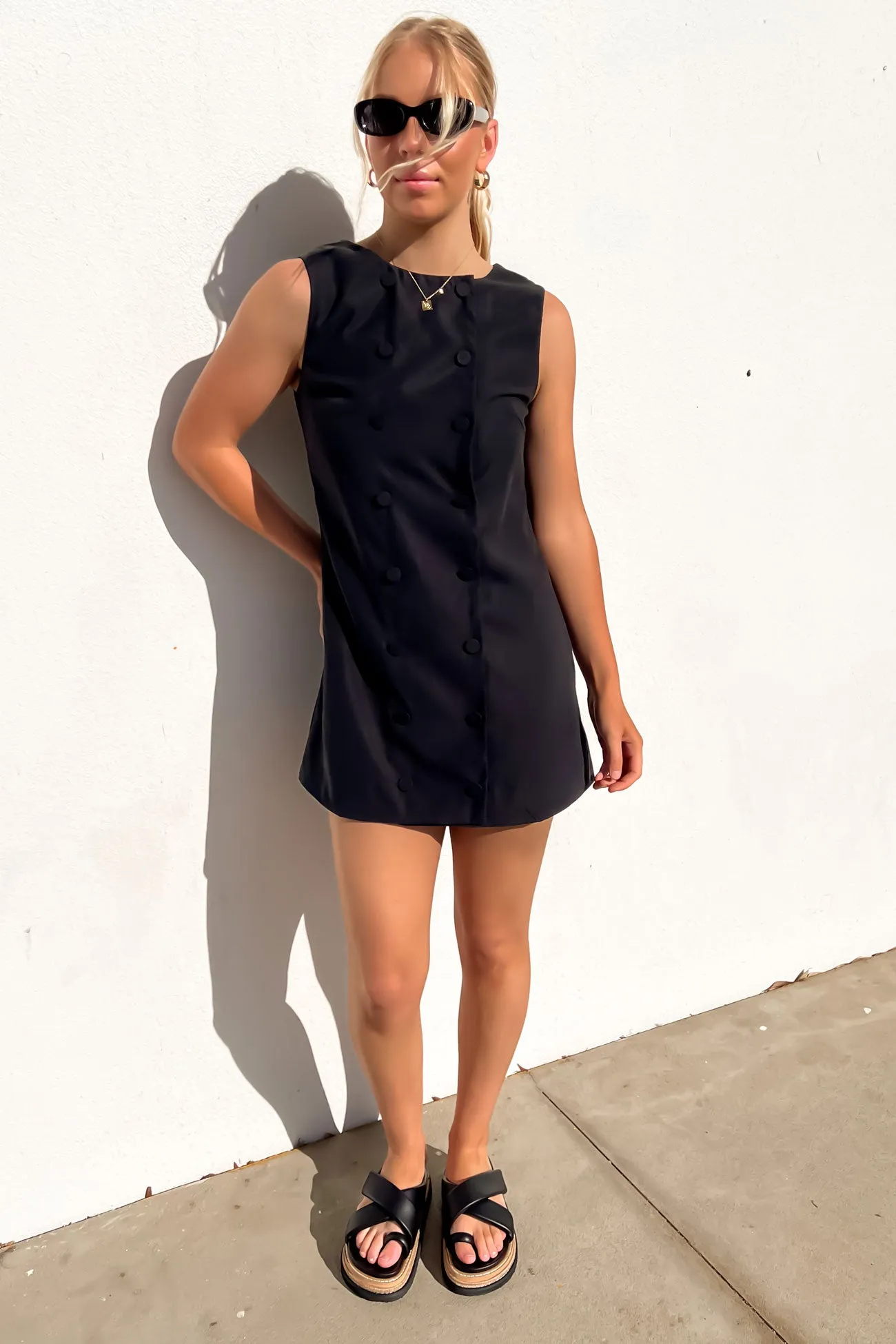 Sian Mini Dress Black Elegance Glow