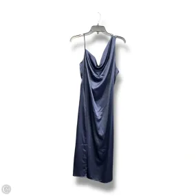 Dress Party Midi By Mi Ami In Navy, Size: L Soft Shine Event Favorite