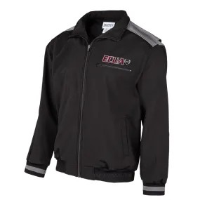 ECUA Logo MLB Full Zip Thermal Fleece Umpire Jacket Moisture Wicking Fabric Utility Pockets