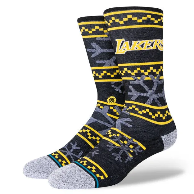 Stylish Design Seamed Stance Lakers Frosted 2 Socks
